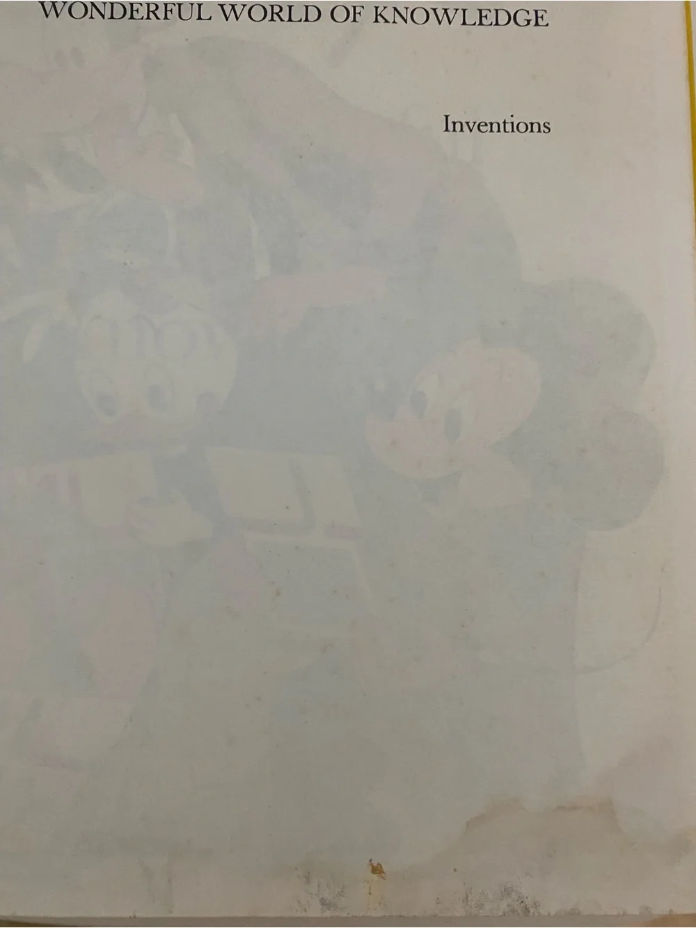 Vintage Disney's Wonderful World of Knowledge Vol. 3 - Yellow Inventions Book
